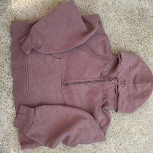 lululemon scuba hoodie, heathered pink, m/l